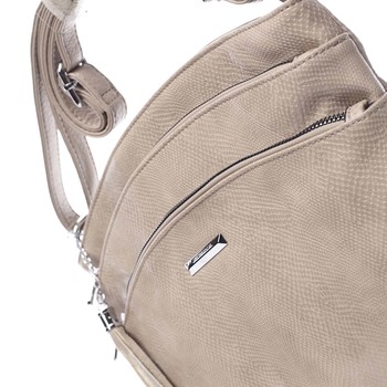 Dámská crossbody kabelka světlá camel - Silvia Rosa Billie Snake