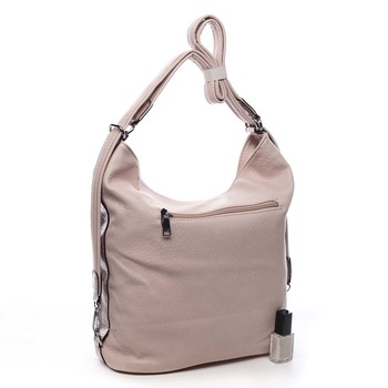 Dámská kabelka batoh světle růžová - Romina Lazy