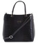 Luxusní dámská kožená kabelka černá - ItalY Marion