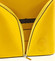 Dámská kožená crossbody kabelka žlutá - ItalY Hallie