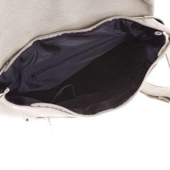 Větší měkký dámský moderní tmavě béžový batoh - Ellis Elizabeth JR