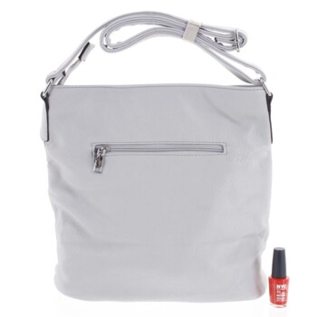 Dámská crossbody kabelka světle šedá - Romina Elmina