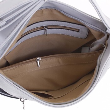 Dámská crossbody kabelka světle šedá - Romina Elmina