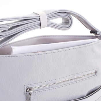 Dámská crossbody kabelka světle šedá - Romina Elmina