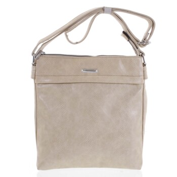 Dámská crossbody kabelky béžová - Silvia Rosa Dingeka Snake
