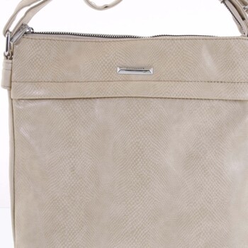 Dámská crossbody kabelky béžová - Silvia Rosa Dingeka Snake