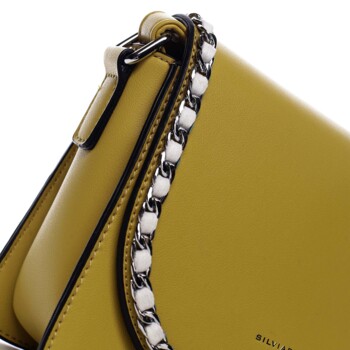 Dámská crossbody kabelka žlutá - Silvia Rosa Timqa