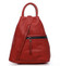 Originální dámský batoh kabelka červený - Romina Imvelaphi