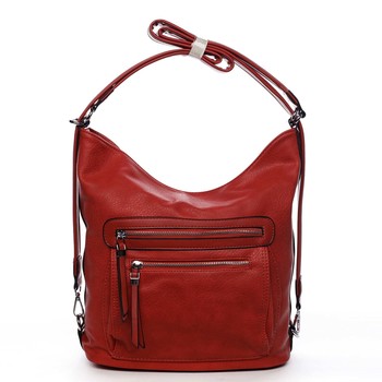 Dámská kabelka batoh červená - Romina Jaylyn