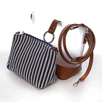 Originální dámská crossbody kabelka koňaková - David Jones Crazy