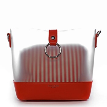 Originální dámská crossbody kabelka červená - David Jones Crazy