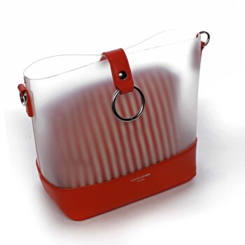 Originální dámská crossbody kabelka červená - David Jones Crazy