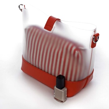 Originální dámská crossbody kabelka červená - David Jones Crazy
