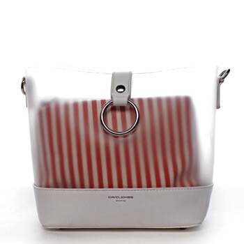 Originální dámská crossbody kabelka bílá - David Jones Crazy