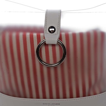 Originální dámská crossbody kabelka bílá - David Jones Crazy