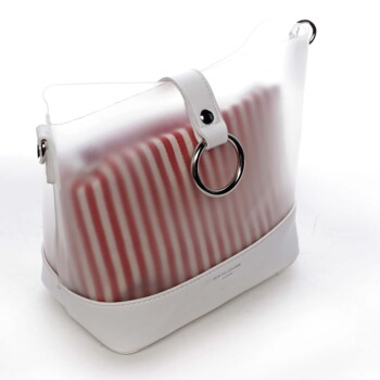 Originální dámská crossbody kabelka bílá - David Jones Crazy