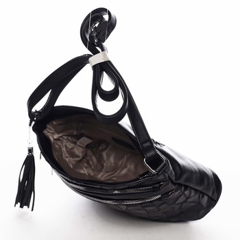 Dámská crossbody kabelka černá - Silvia Rosa Billie Pattern