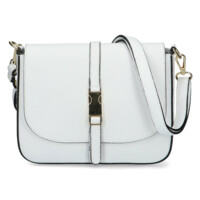 Dámská kožená crossbody kabelka bílá - ItalY Neul
