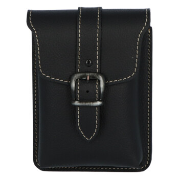 Pánská kožená kapsa na opasek černá - Kabea Hepp 2