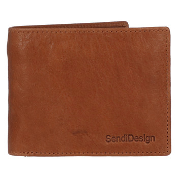 Pánská kožená peněženka světle hnědá - SendiDesign Boster