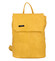 Větší měkký dámský moderní žlutý batoh - Ellis Elizabeth JR