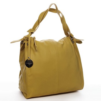 Dámská kabelka přes rameno žlutá - DIANA & CO Franczeska