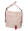 Dámská kabelka batoh světle růžová - Romina Wamma