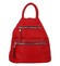 Originální dámský batoh kabelka červený - Romina Gempela
