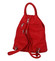 Originální dámský batoh kabelka červený - Romina Gempela