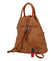 Originální dámský batoh kabelka hnědý - Romina Gempela