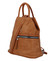 Originální dámský batoh kabelka hnědý - Romina Imvelaphi