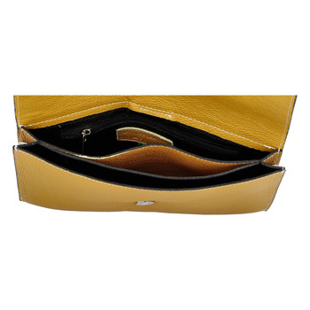 Luxusní dámská kabelka tmavě žlutá - ItalY Brother