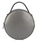 Malá tmavě stříbrná elegantní dámská kožená kabelka - ItalY Husna