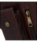 Pánská kožená kapsa na doklady červenohnědá - Tomas Furry