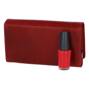 Dámská kožená peněženka červená - Rovicky N195